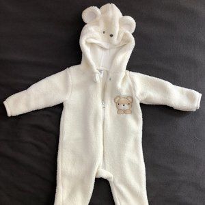 Mini Muffin Bear Warm Soft Footed Zip-up